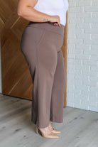Dear Scarlett Magic Wide Leg Crop Pants in Dark Mocha Pants