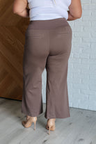 Dear Scarlett Magic Wide Leg Crop Pants in Dark Mocha Pants