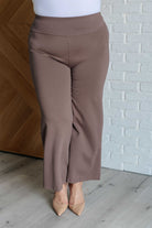 Dear Scarlett Magic Wide Leg Crop Pants in Dark Mocha Pants