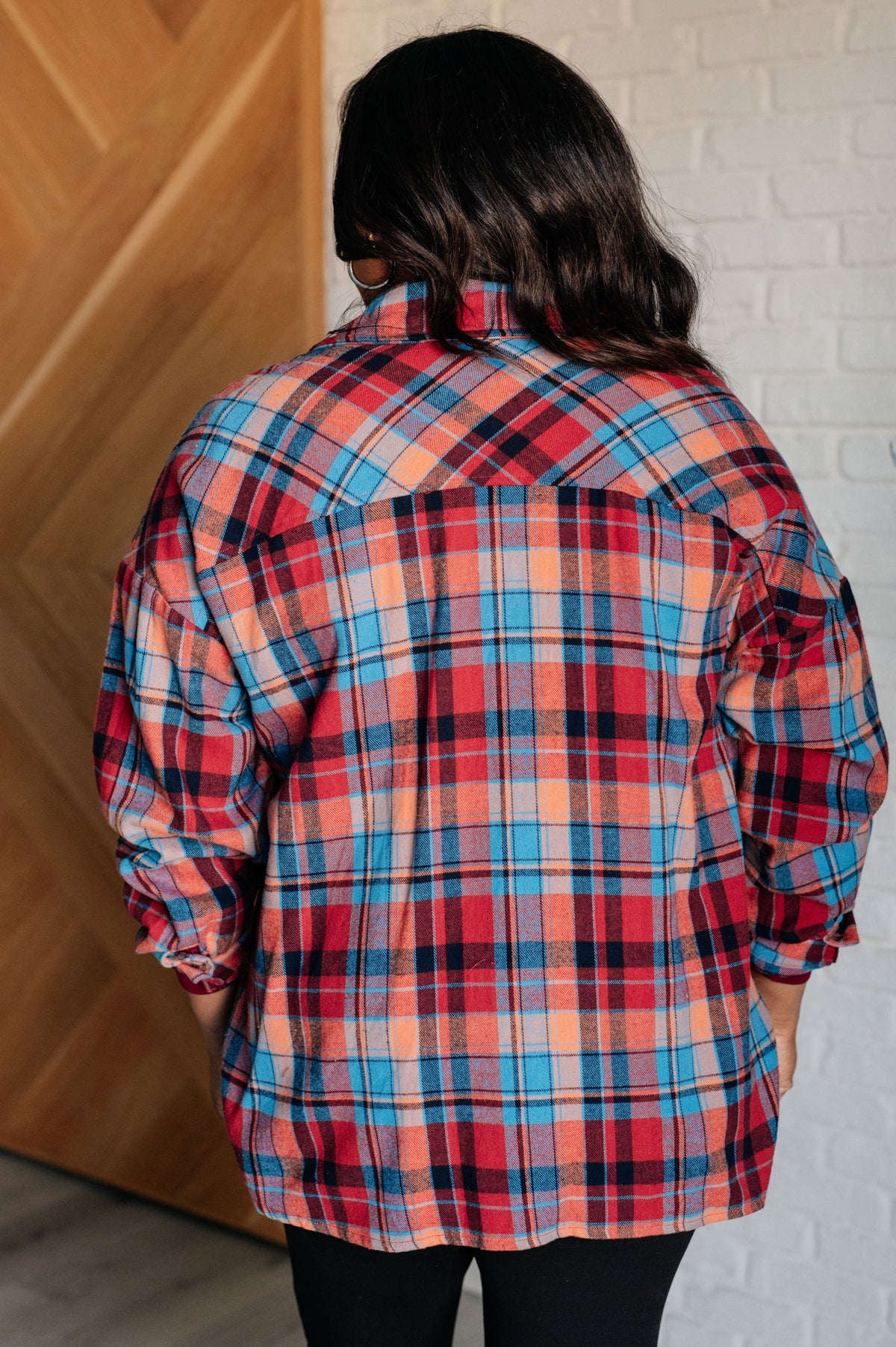One Eleven North Make it Make Sense Plaid Button Up Tops