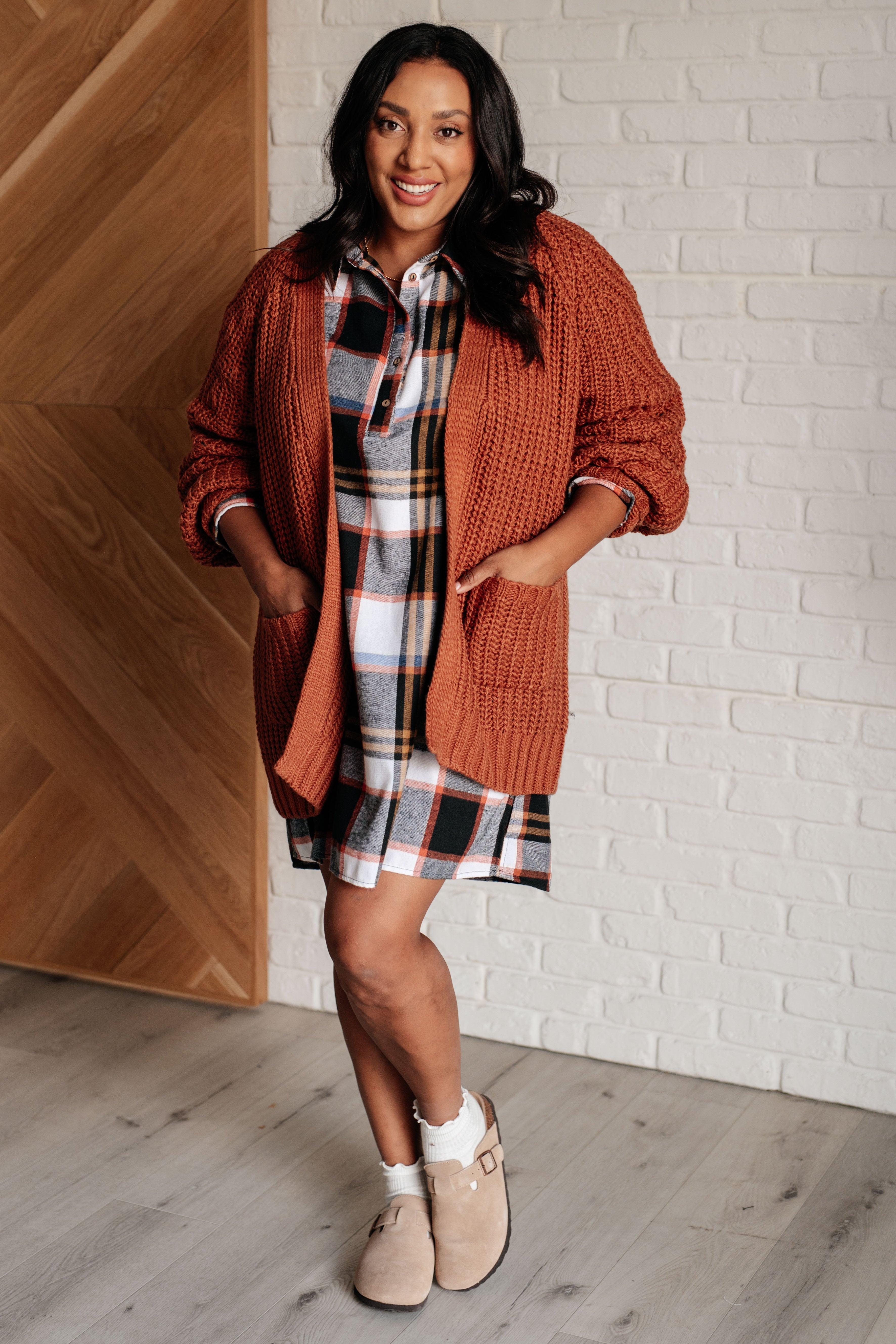 Jodifl Make it Right Plaid Shirt Dress Dresses