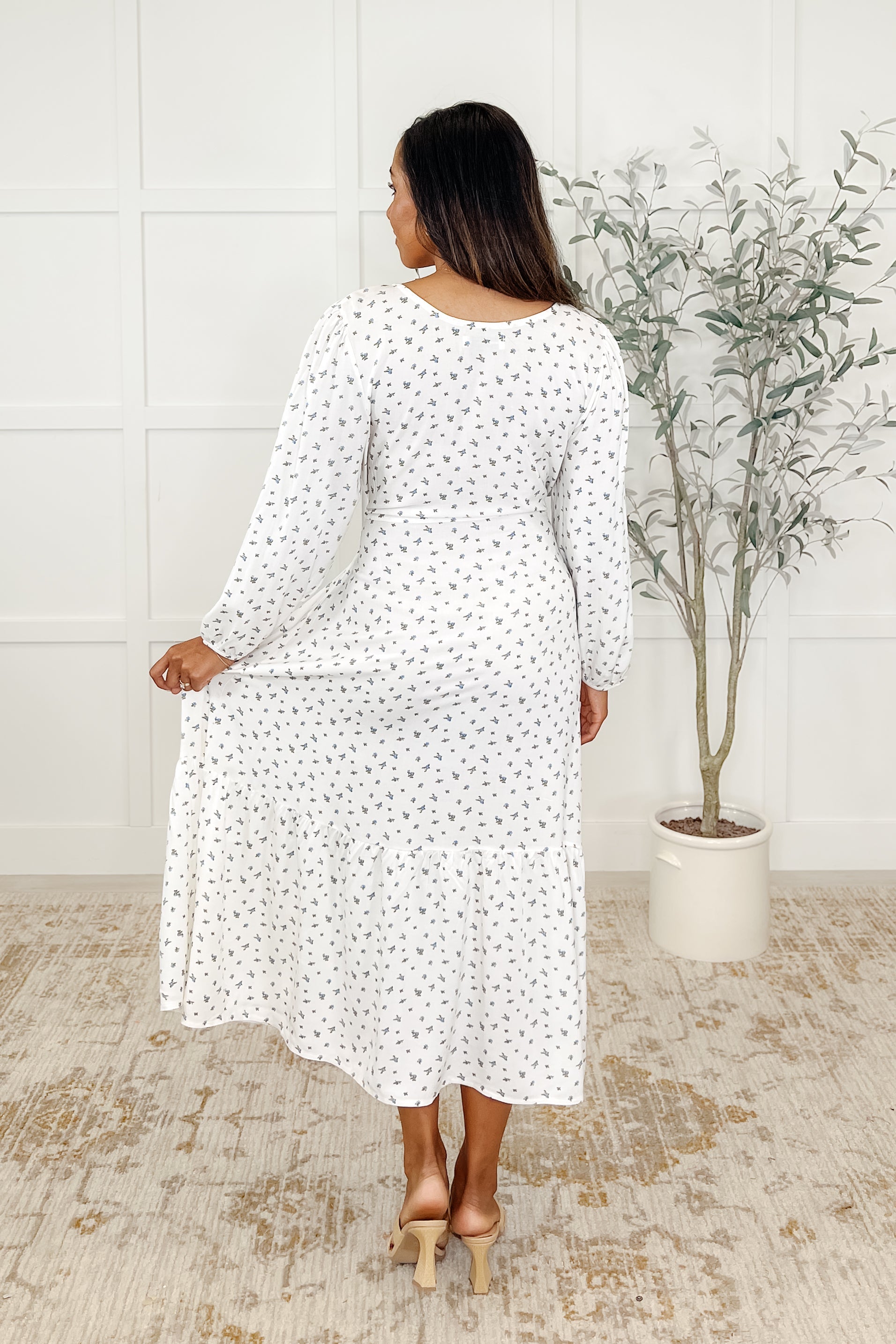 Honey Mark Maple Dress Floweret Womens