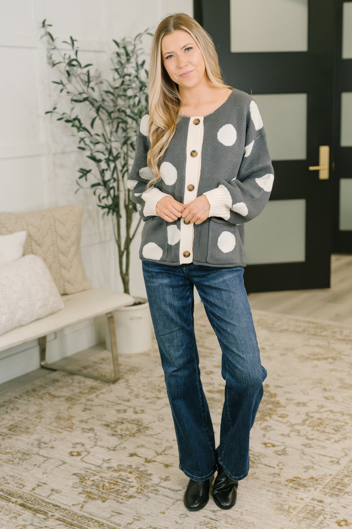 More Myself Button Down Cardigan Womens