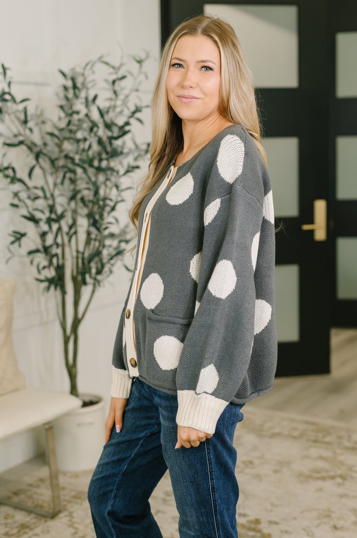 More Myself Button Down Cardigan Womens