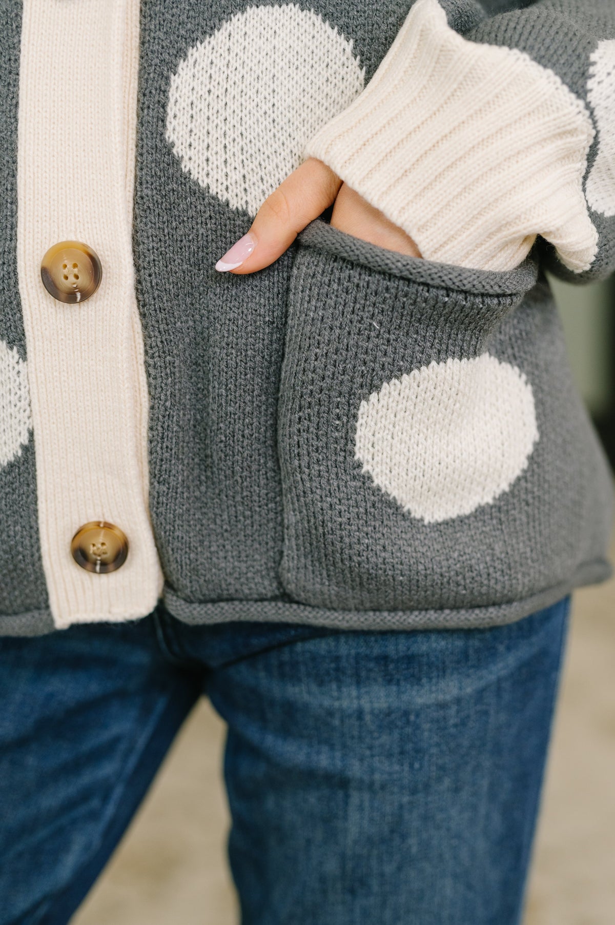 More Myself Button Down Cardigan Womens