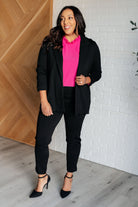 Dear Scarlett Magic 3/4 Blazer in Black Shirts & Tops
