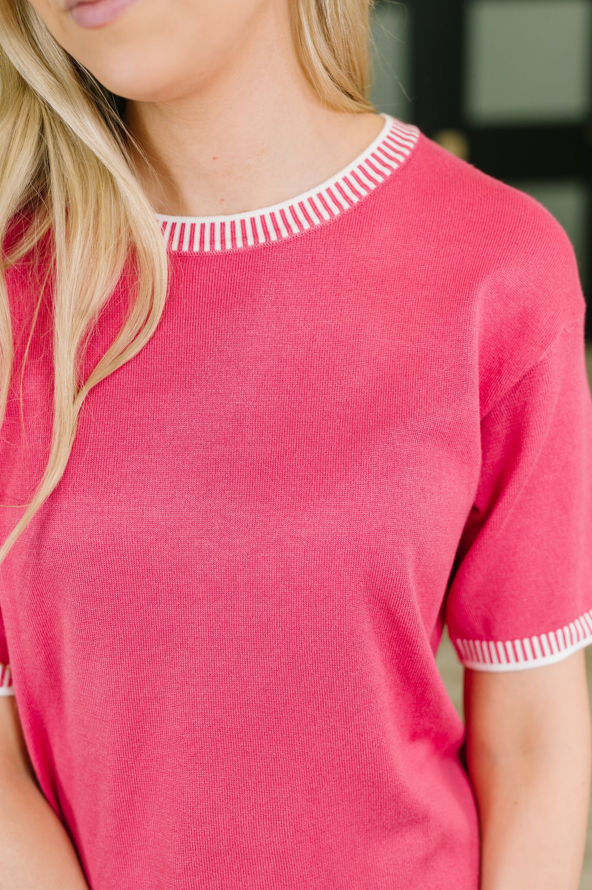 One Eleven North My, Oh, My Trim Detail Top Womens