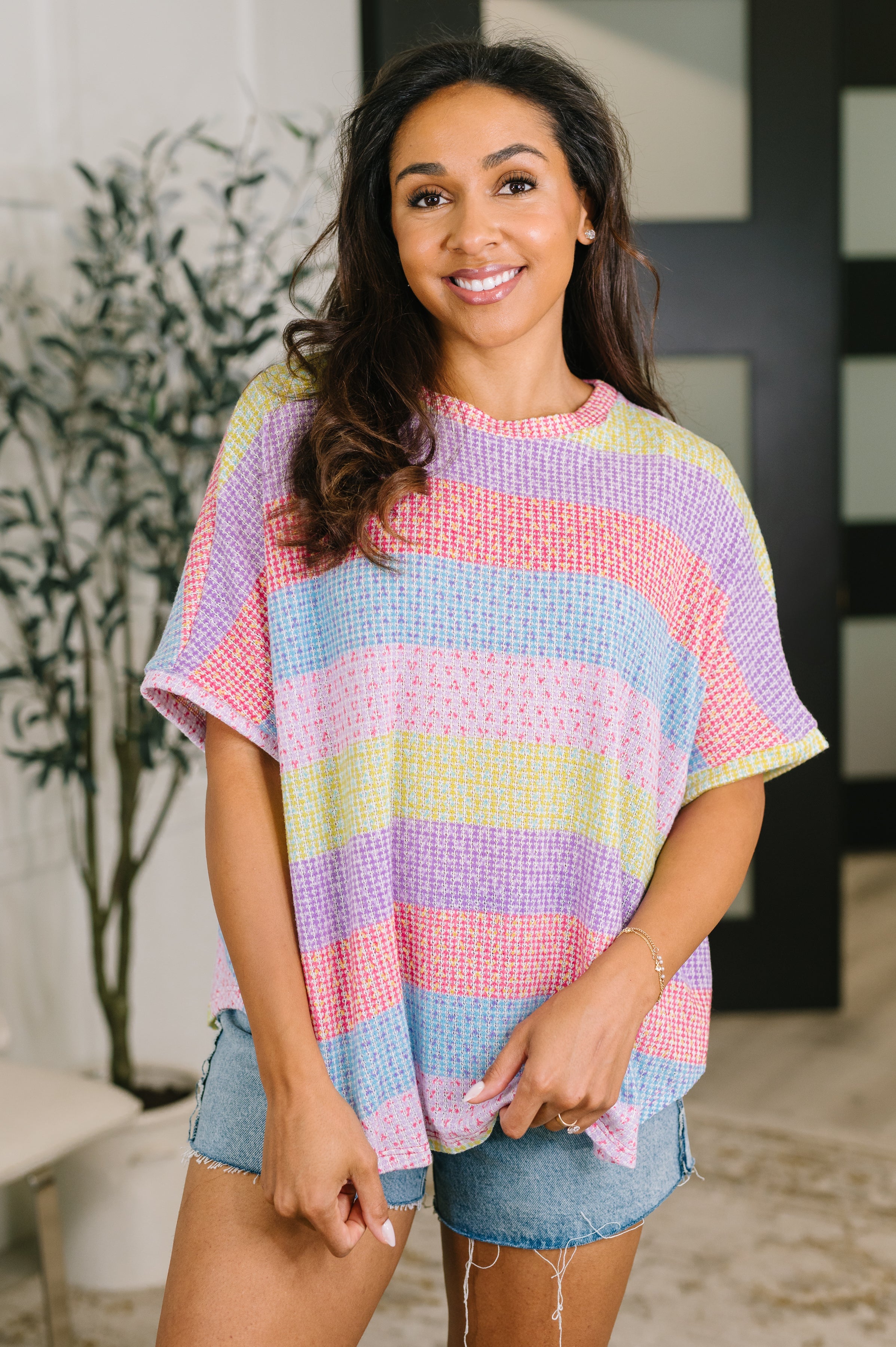 Haptics Never Been So Sure Textured Top Womens