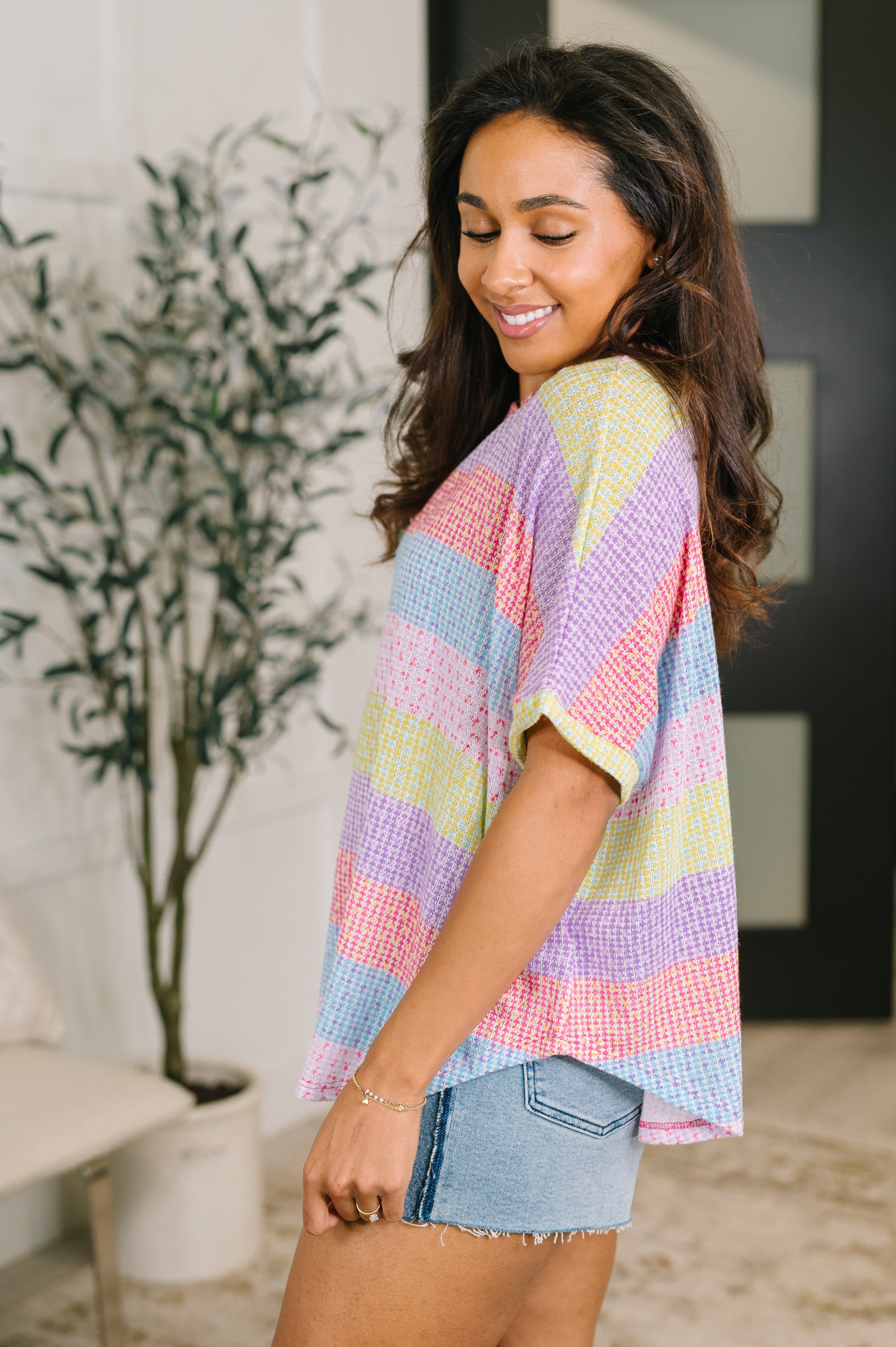 Haptics Never Been So Sure Textured Top Womens