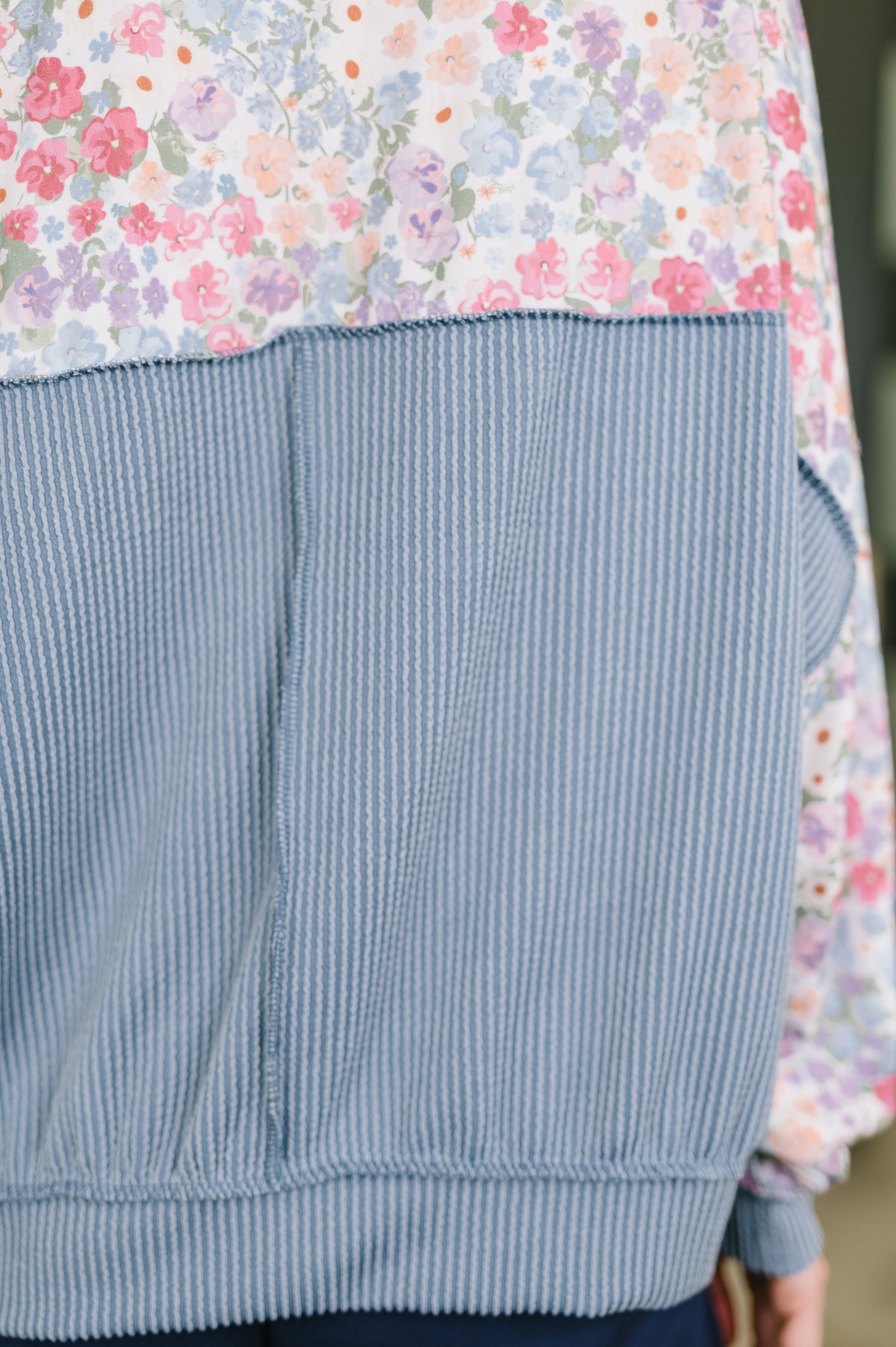 Haptics New Opportunities Drop Shoulder Floral Pullover Womens