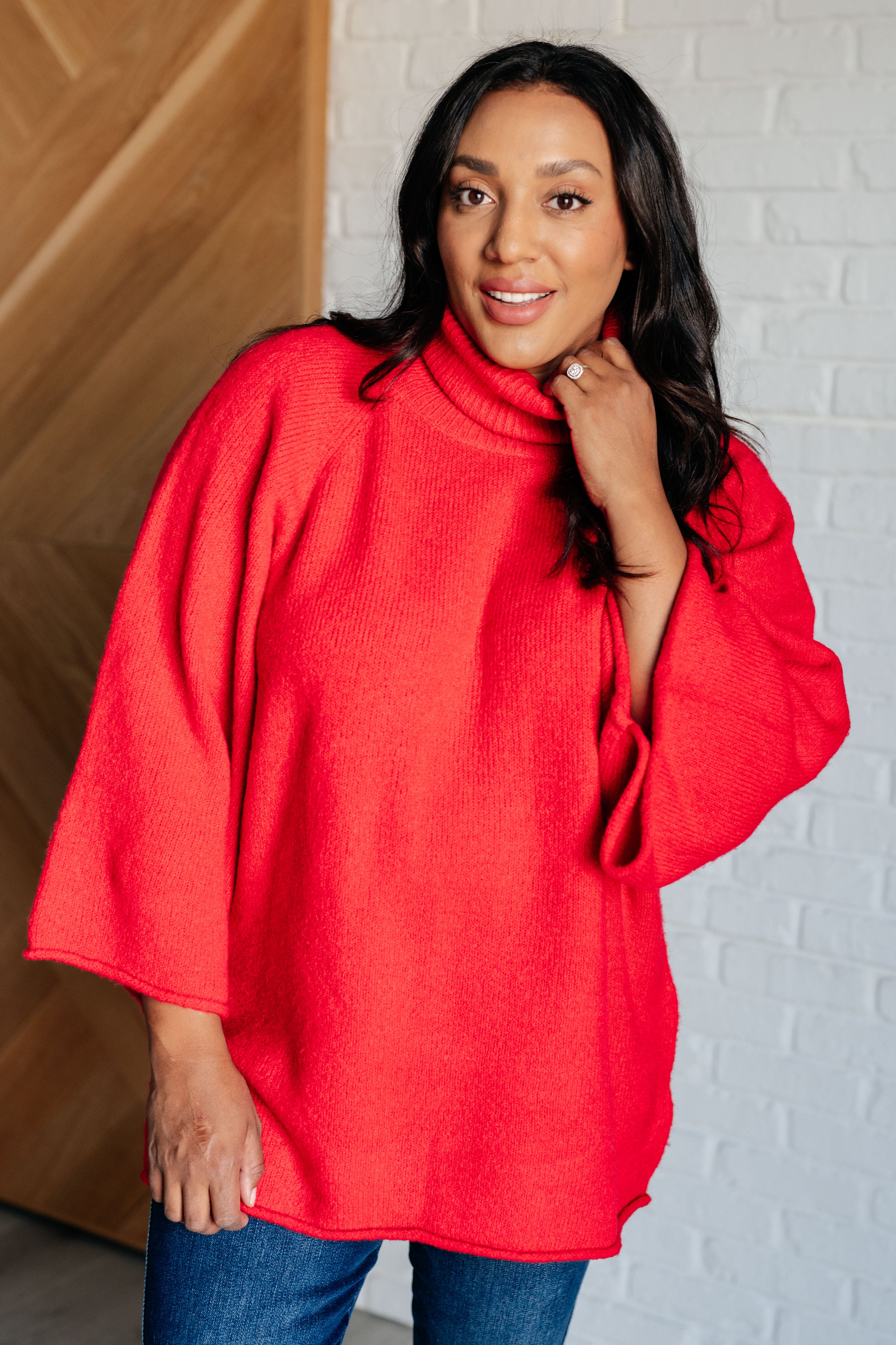 Jodifl Not Too Desperate Turtleneck Sweater Tops