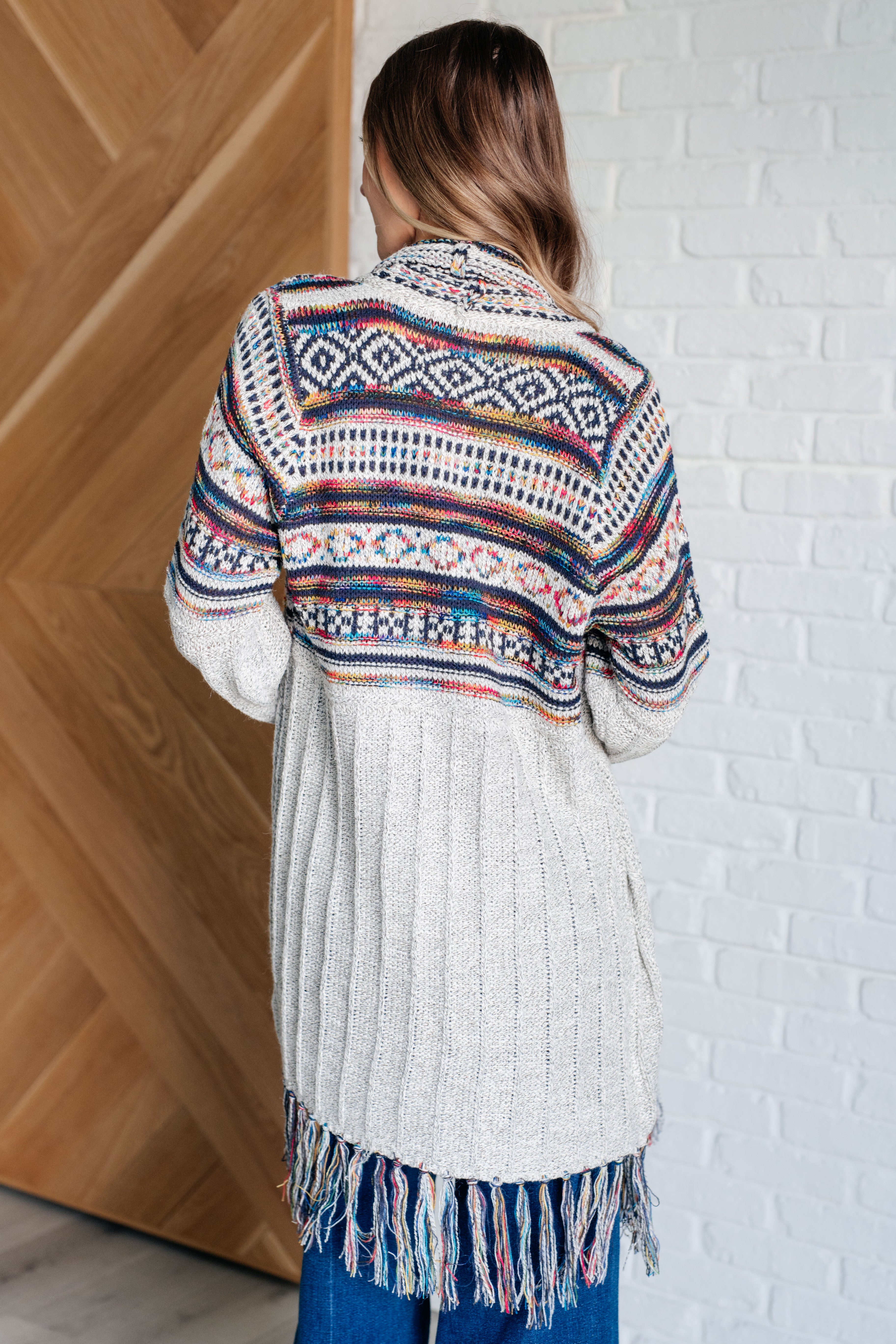 Haptics Oh So Lucky Fringe Cardigan Cardigan
