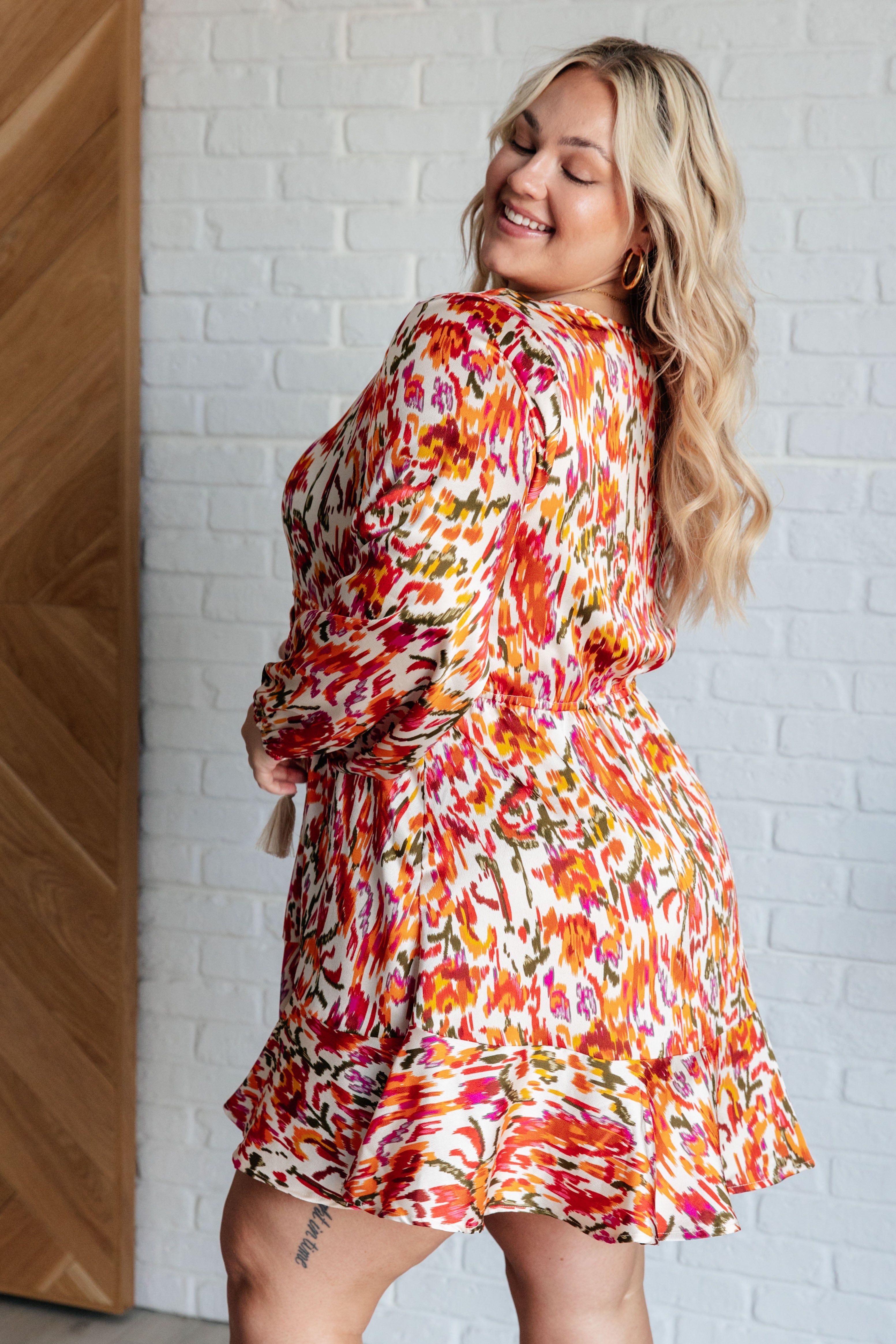 Jodifl Once Upon a Dream V-Neck Balloon Sleeve Dress Dresses
