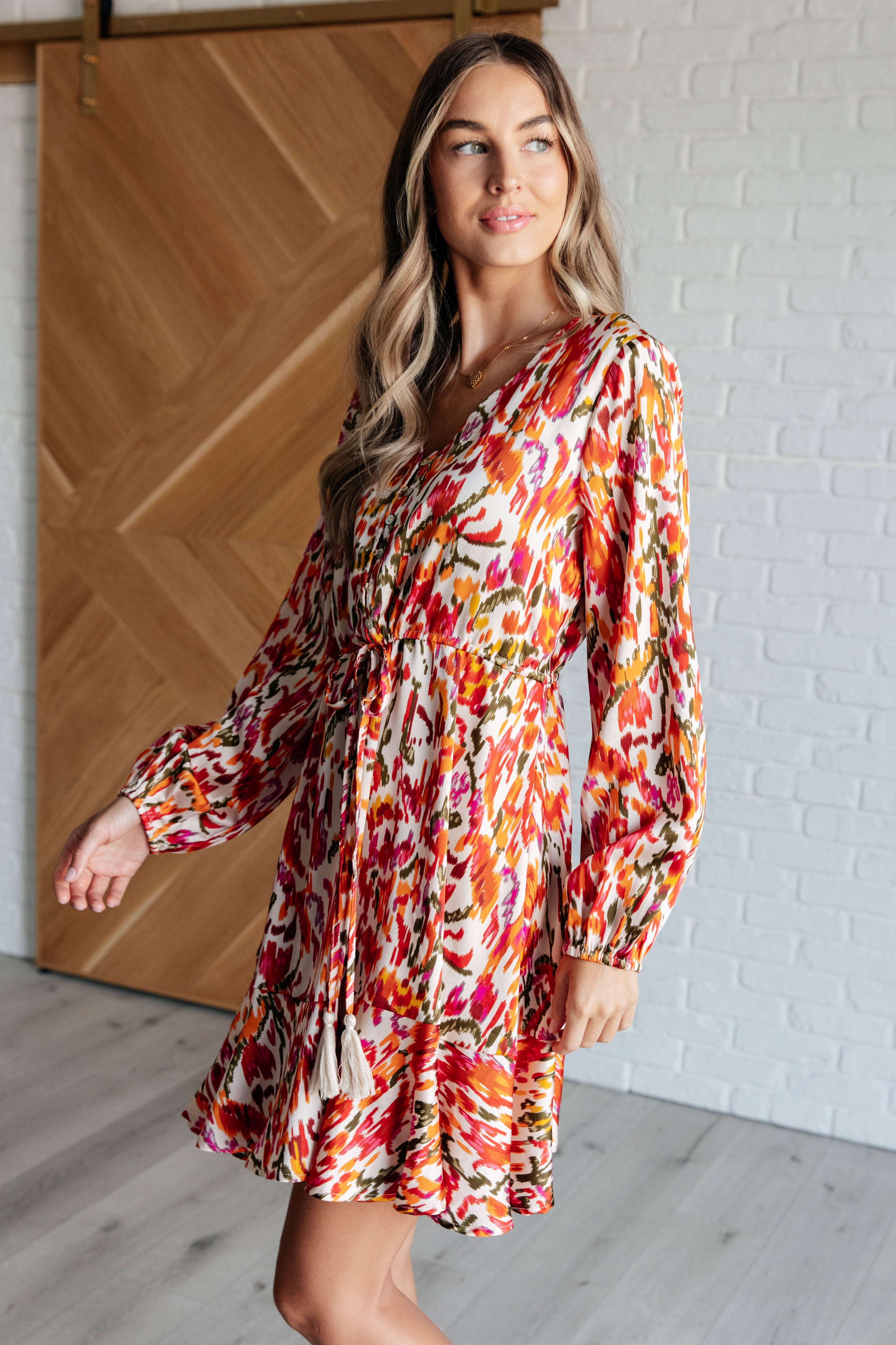 Jodifl Once Upon a Dream V-Neck Balloon Sleeve Dress Dresses