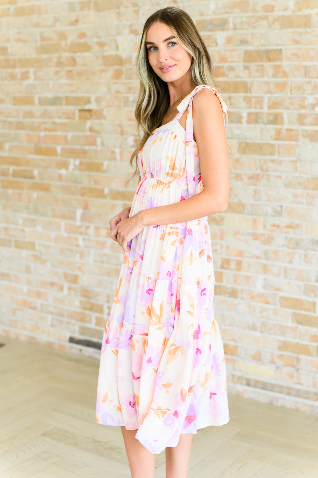 Andree by Unit Pastel Petals Floral Midi Dress Dresses