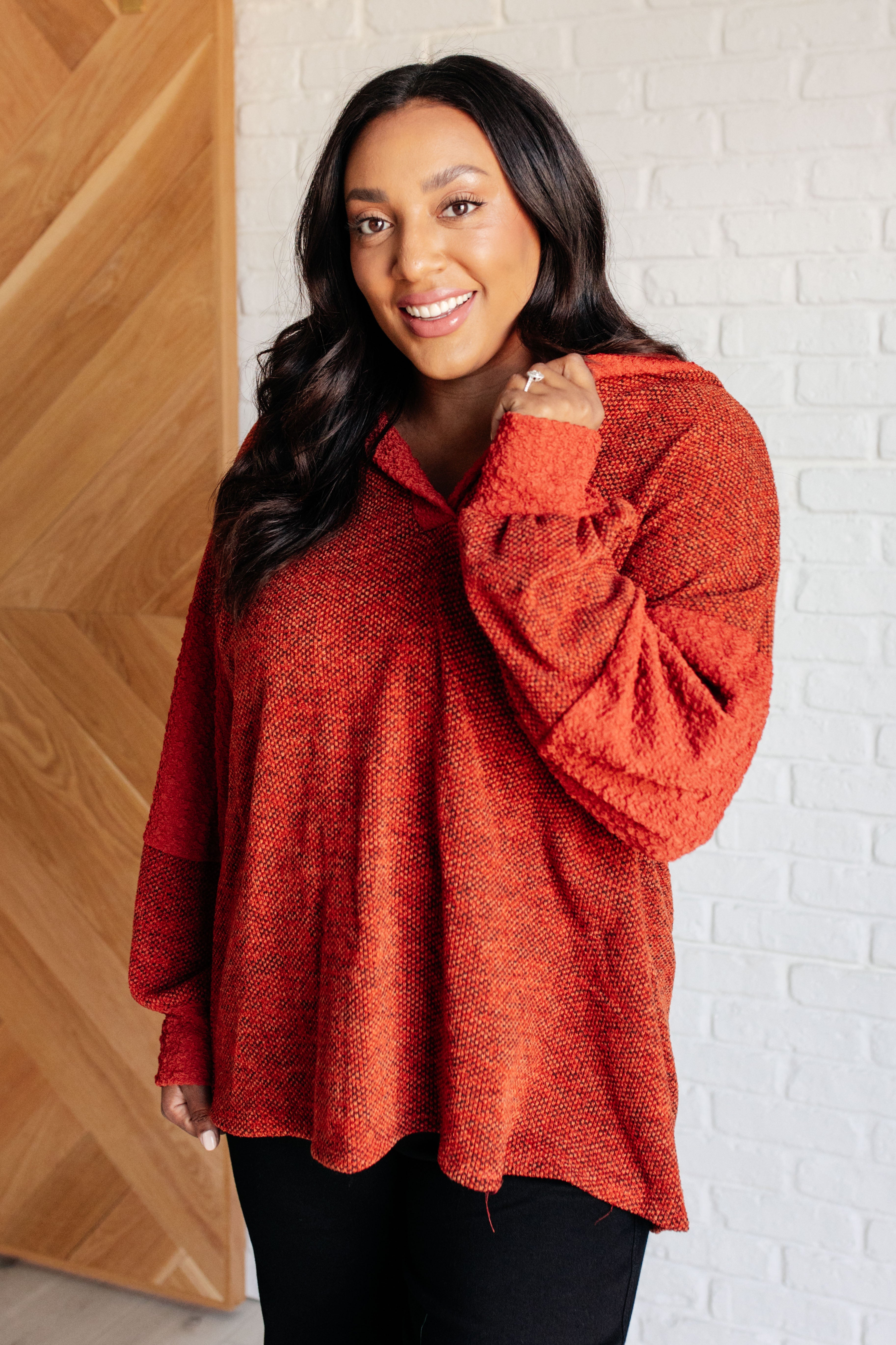 Haptics Planning Ahead Color Block Hoodie Tops