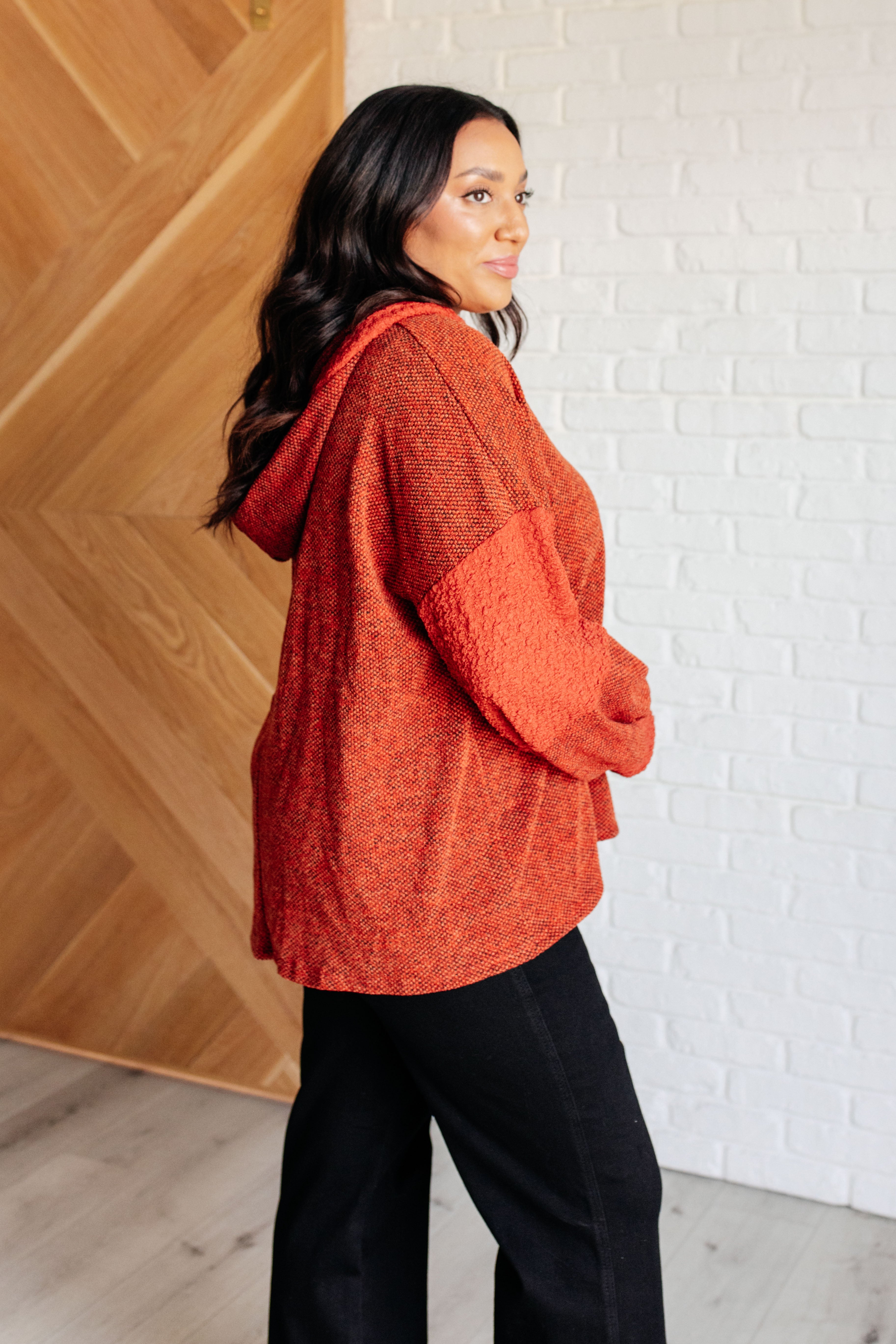 Haptics Planning Ahead Color Block Hoodie Tops