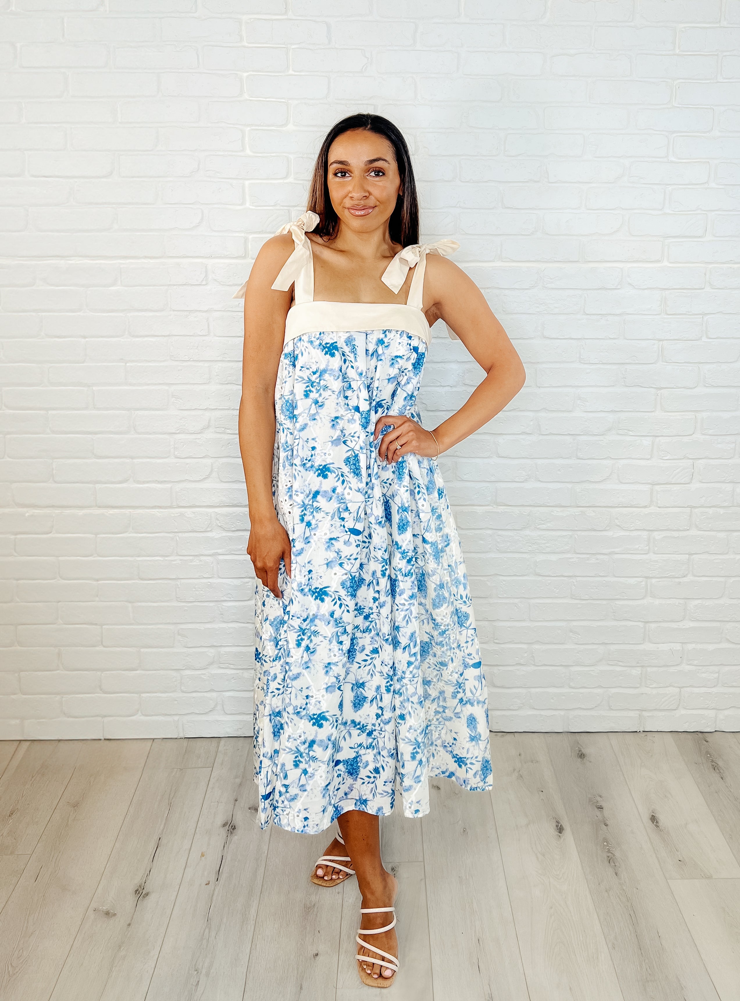 GeeGee Prepare the Yacht Square Neck Dress Womens