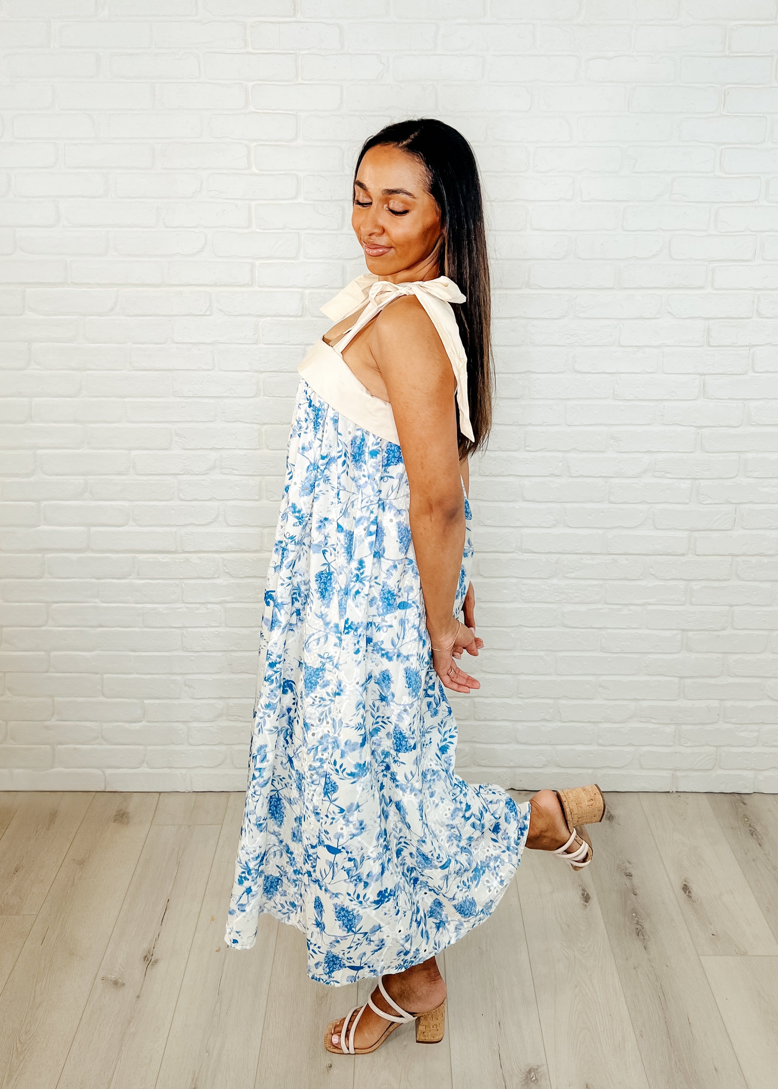 GeeGee Prepare the Yacht Square Neck Dress Womens