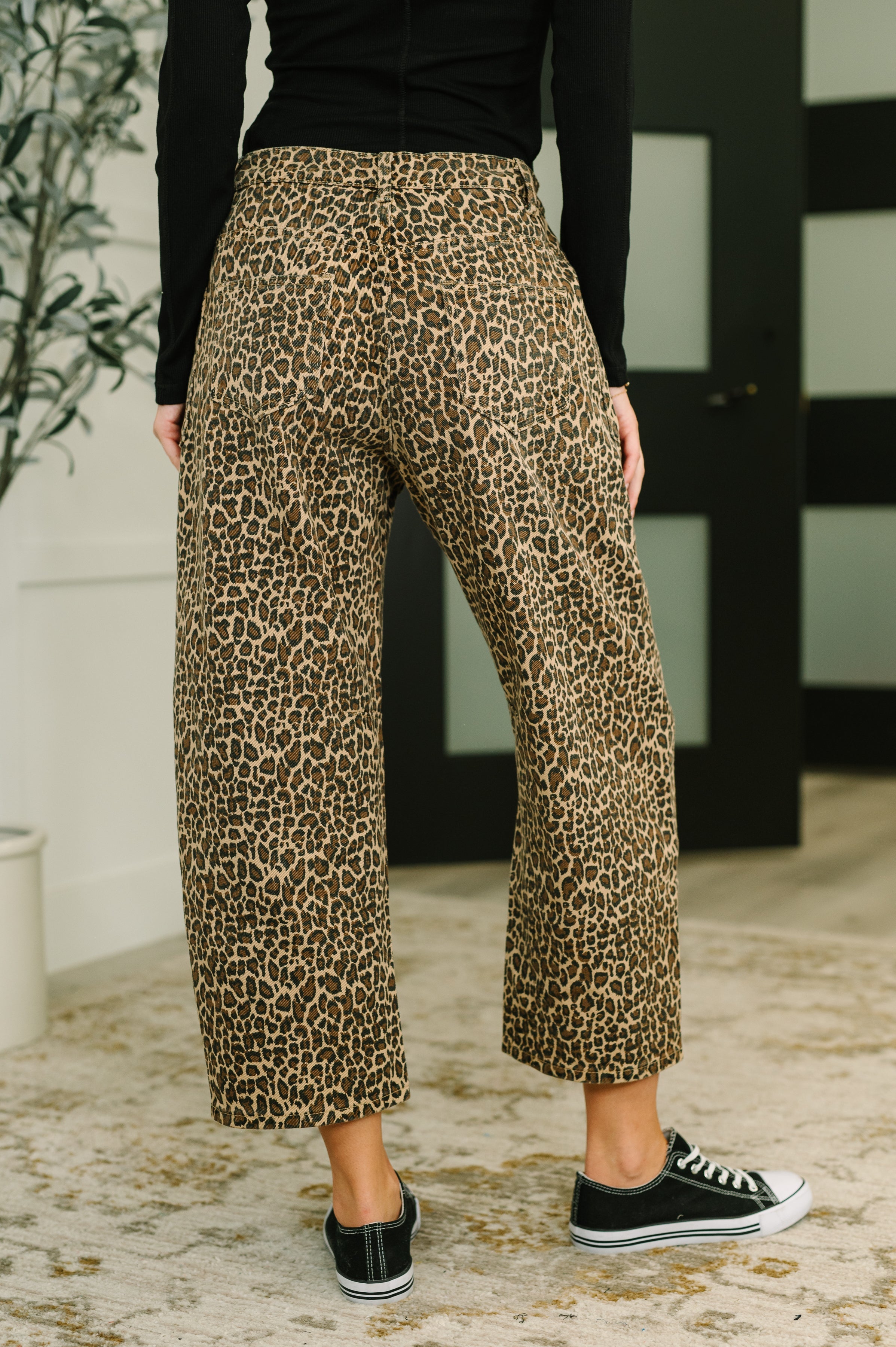 Haptics Prowl Power Barrell Ankle Crop Jean in Khaki Womens