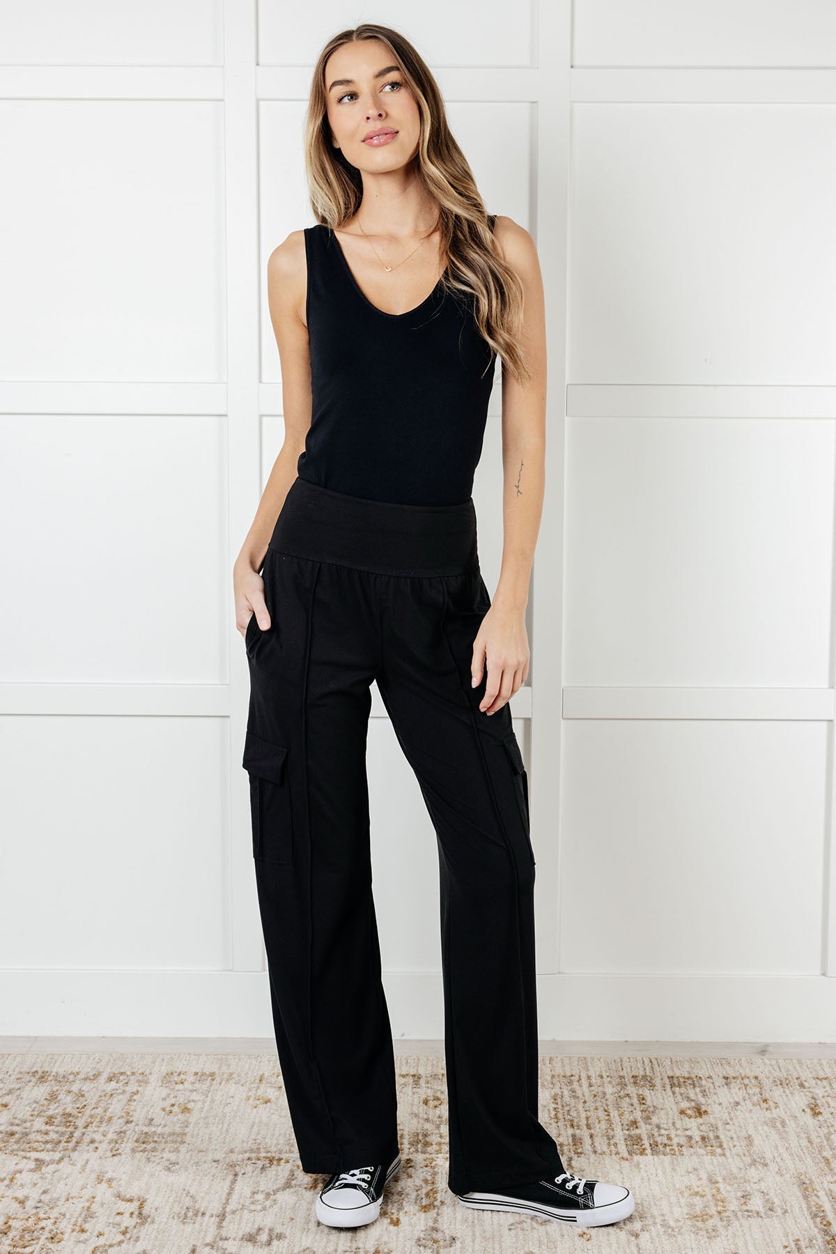 Rae Mode Race to Relax Cargo Pants in Black Activewear