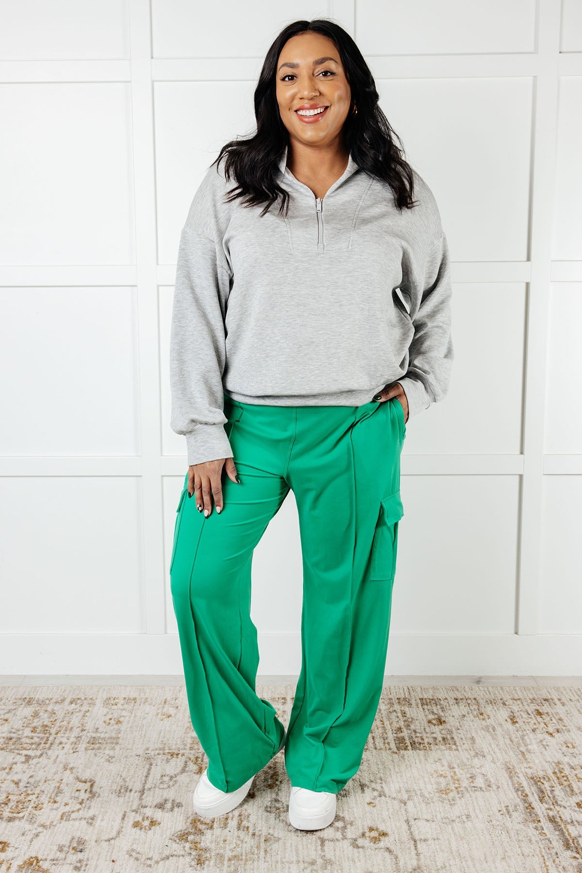 Rae Mode Race to Relax Cargo Pants in Emerald Green Activewear