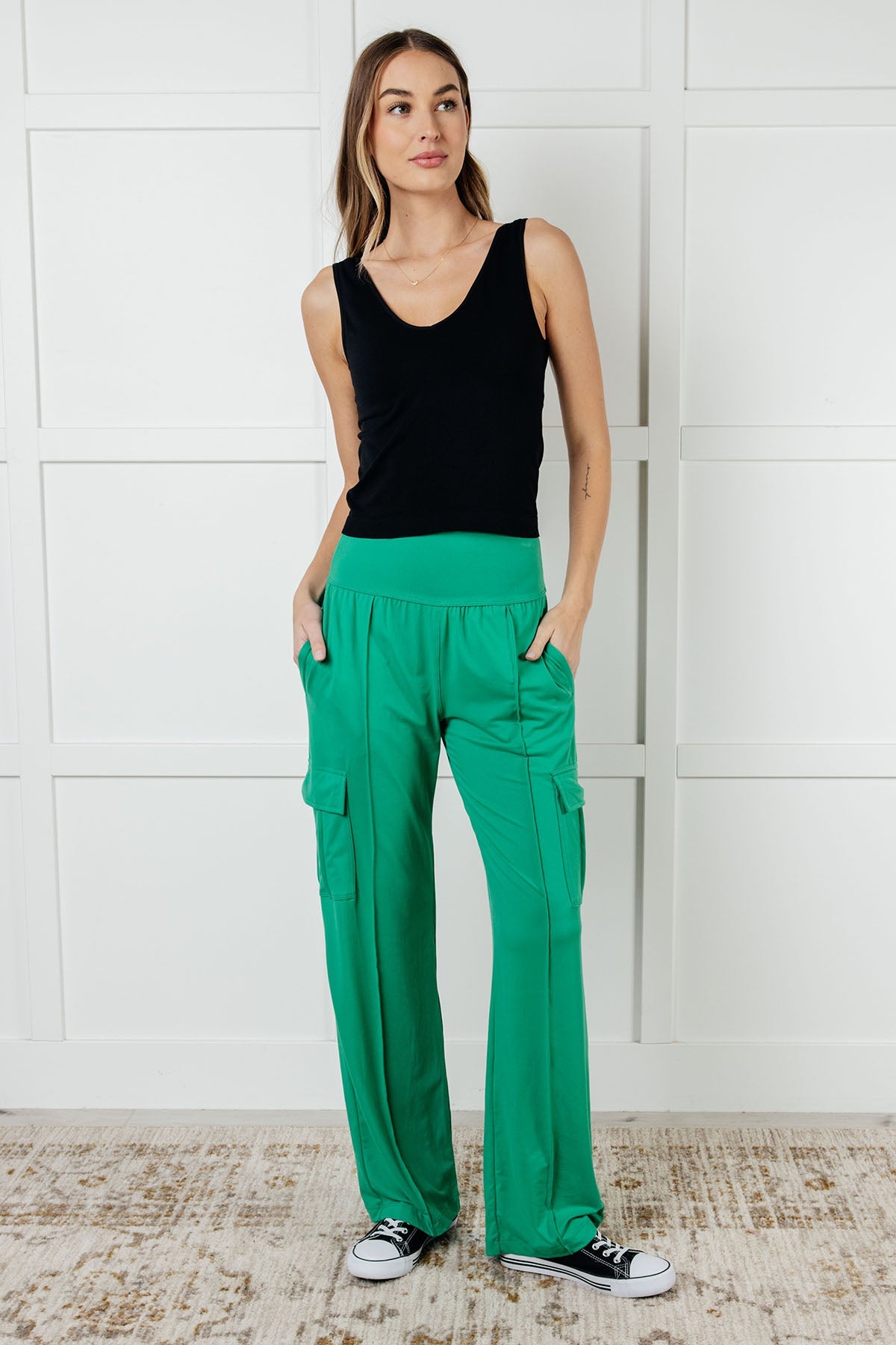 Rae Mode Race to Relax Cargo Pants in Emerald Green Activewear