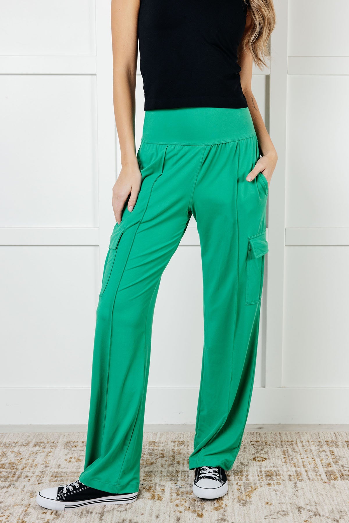Rae Mode Race to Relax Cargo Pants in Emerald Green Activewear