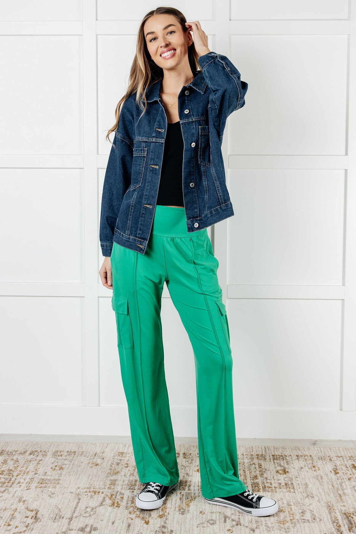 Rae Mode Race to Relax Cargo Pants in Emerald Green Activewear