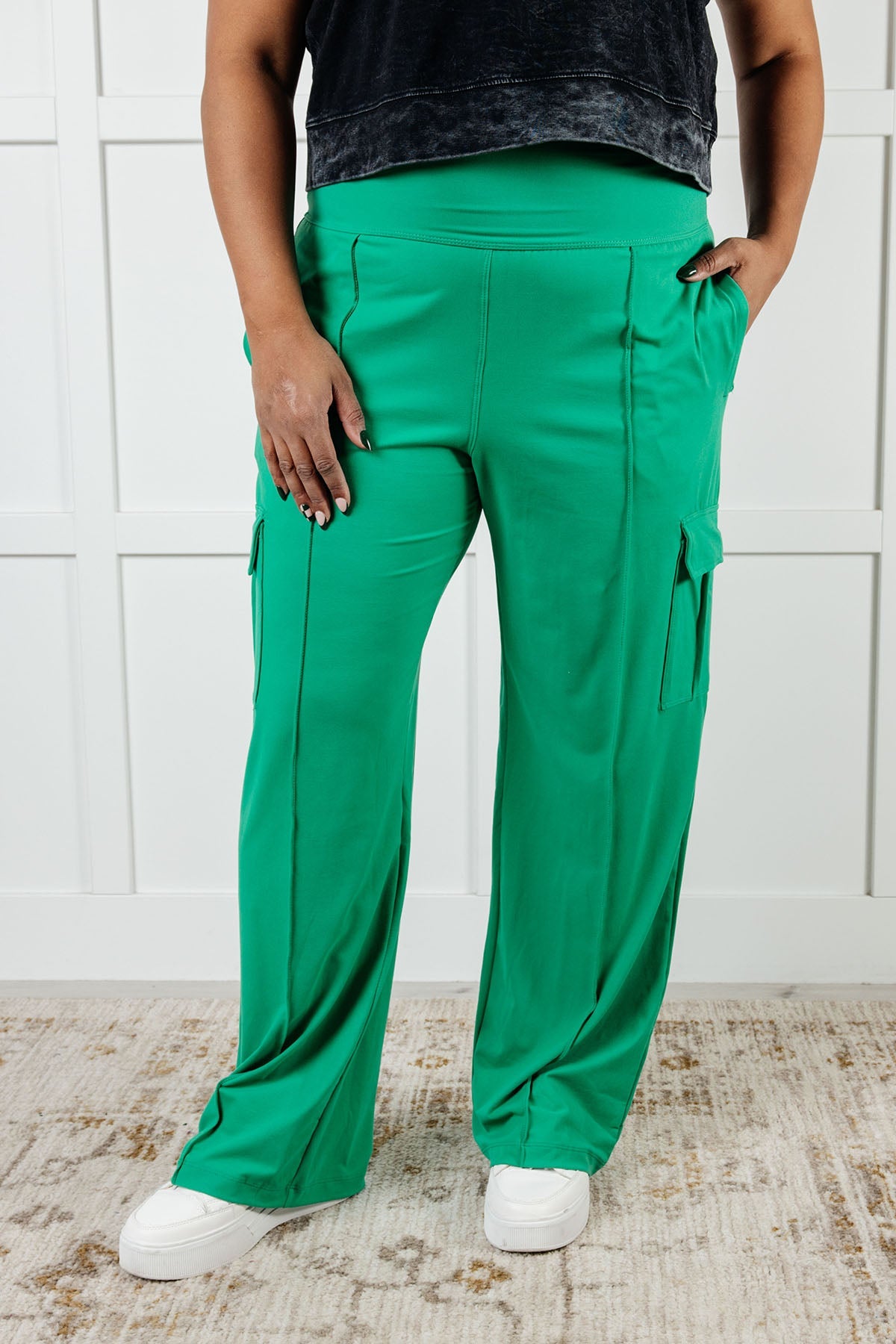 Rae Mode Race to Relax Cargo Pants in Emerald Green Activewear