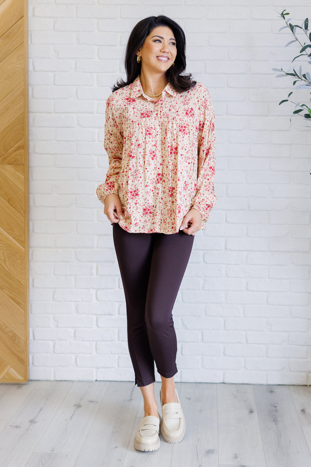 Andree by Unit Reap What You Sow Button Down Blouses