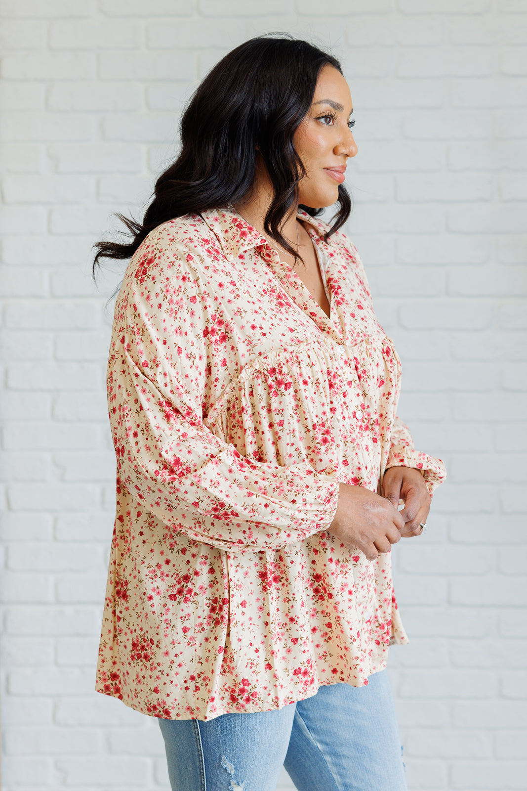 Andree by Unit Reap What You Sow Button Down Blouses