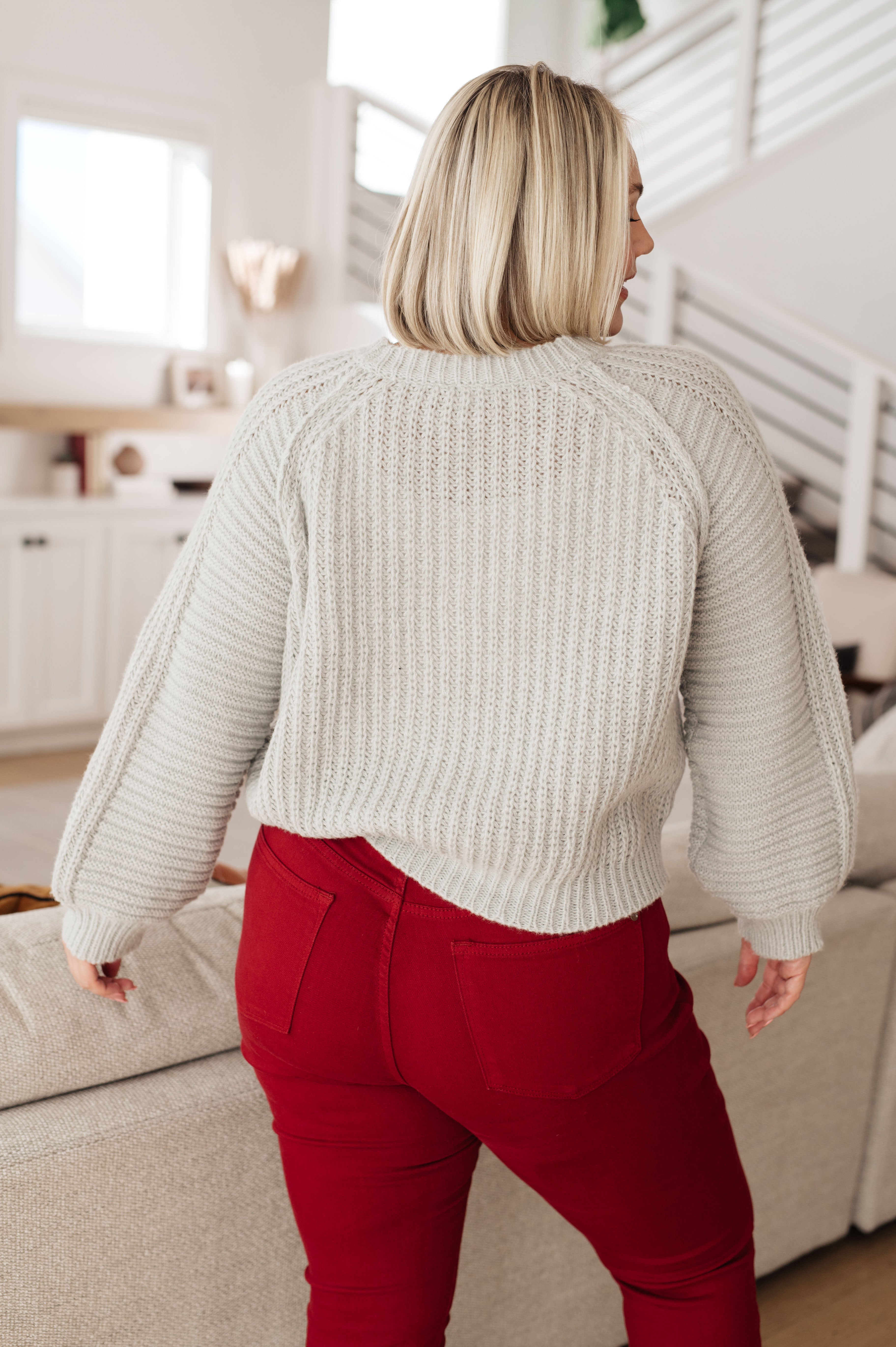 GeeGee Roll on By Balloon Sleeve Sweater Tops