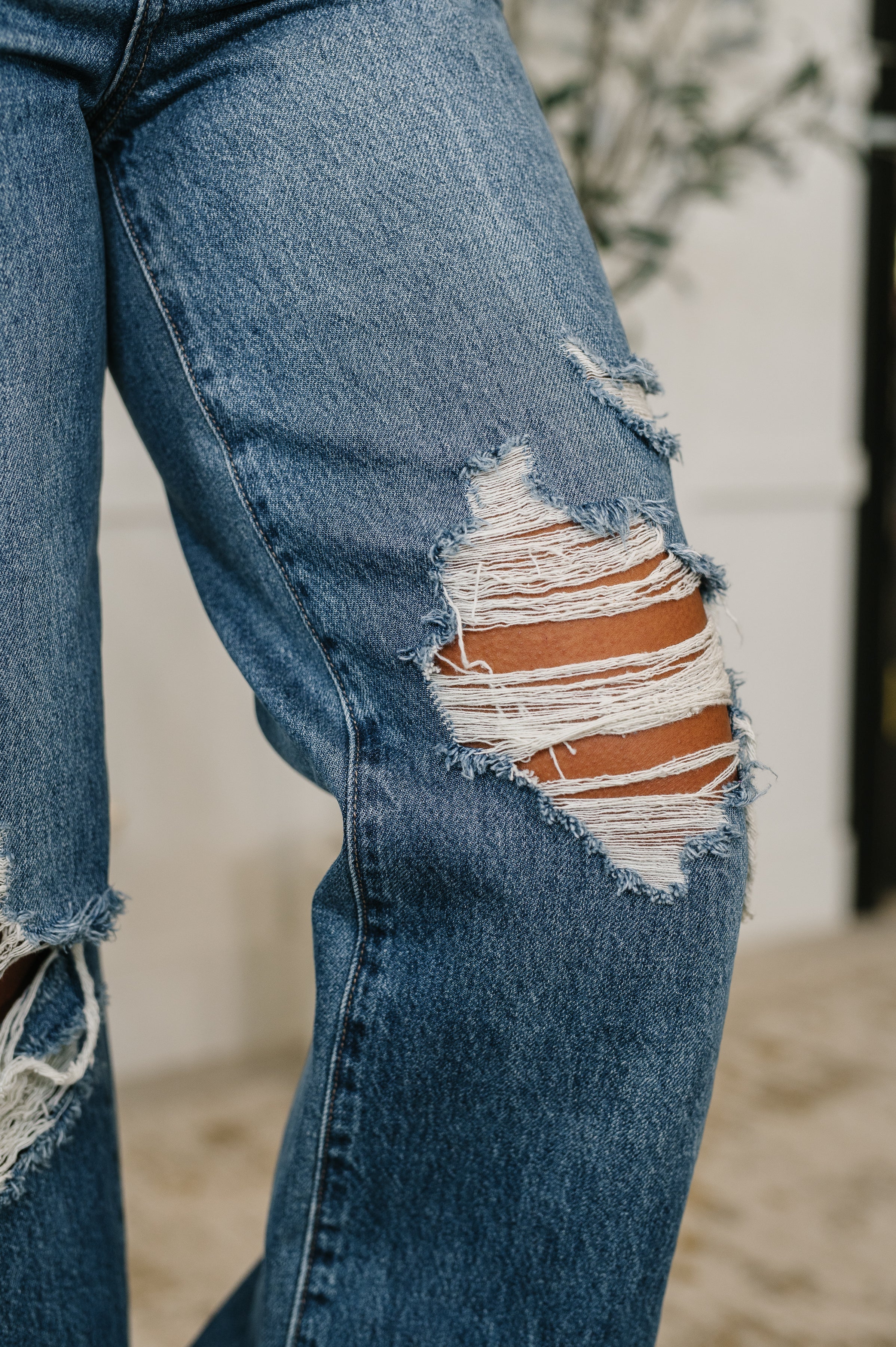 Roseanne High Waist Rigid Magic Column Straight Destricted + Adjustable WS Tabs Womens