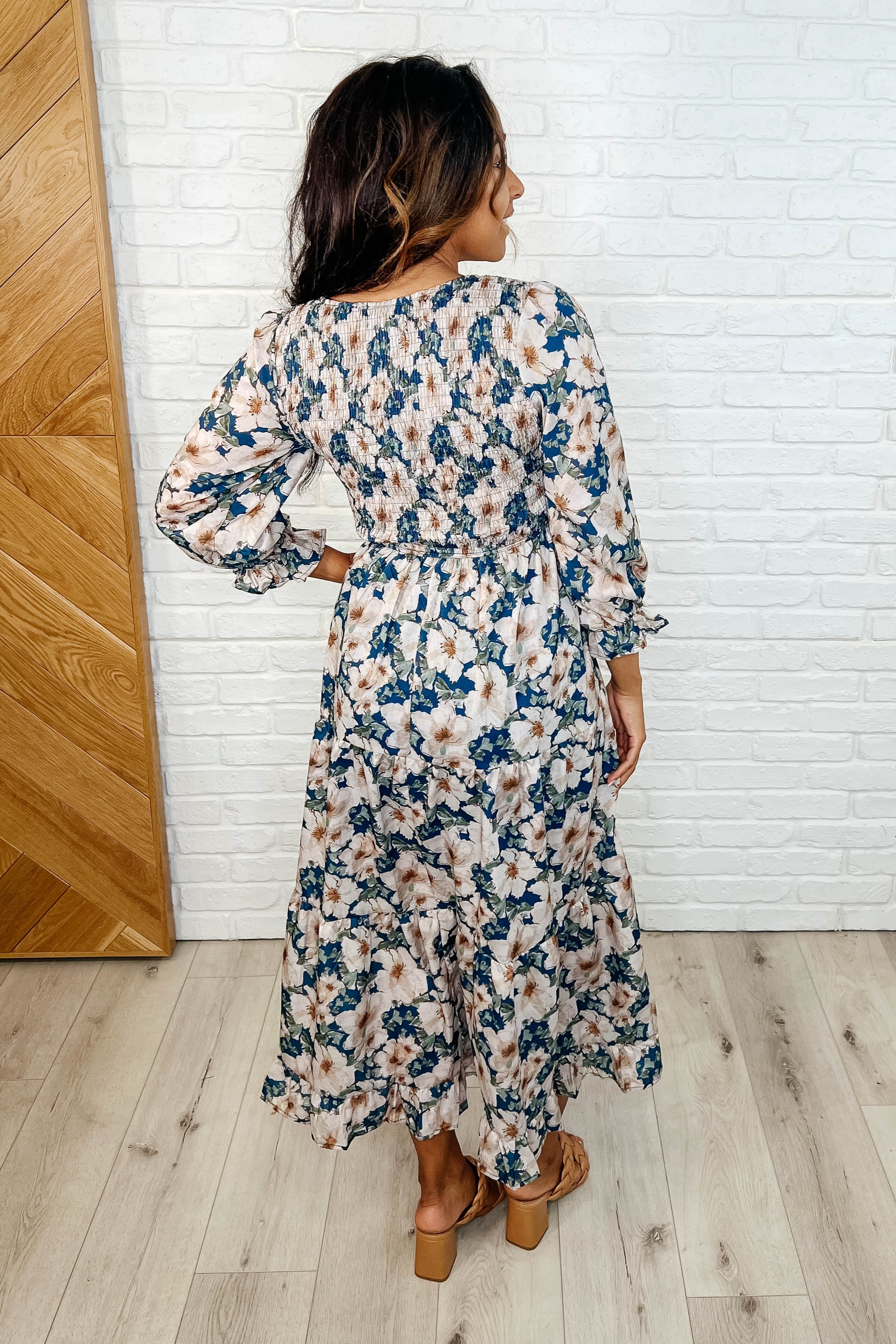 Polagram Ruffles and Romance V-Neck Dress Womens