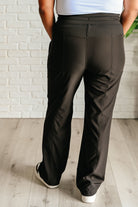 Rae Mode Runner's High Drawstring Joggers in Black Pants