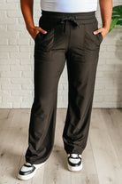 Rae Mode Runner's High Drawstring Joggers in Black Pants