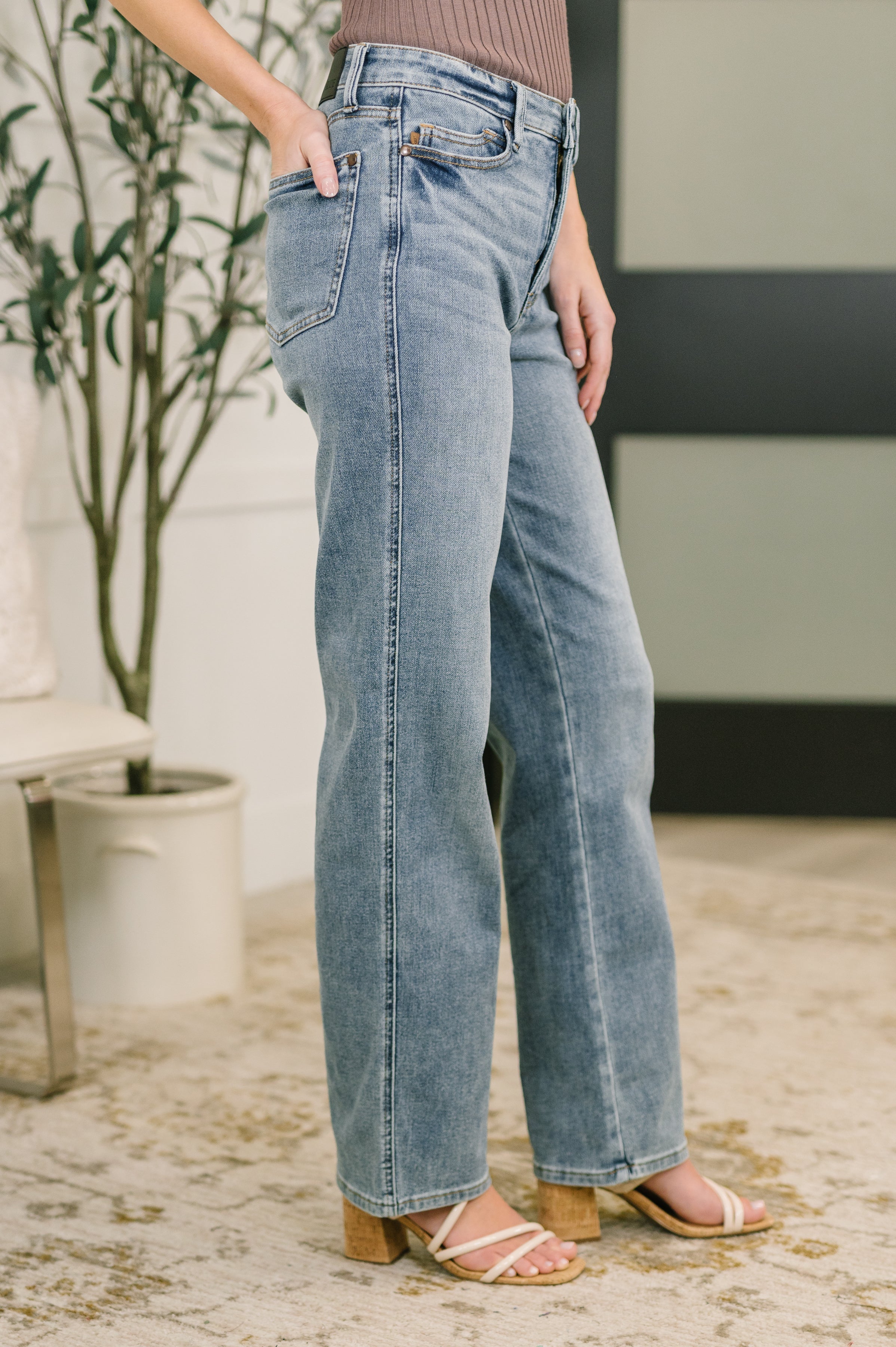 Sabrina High Waist TC Slim Straight Womens