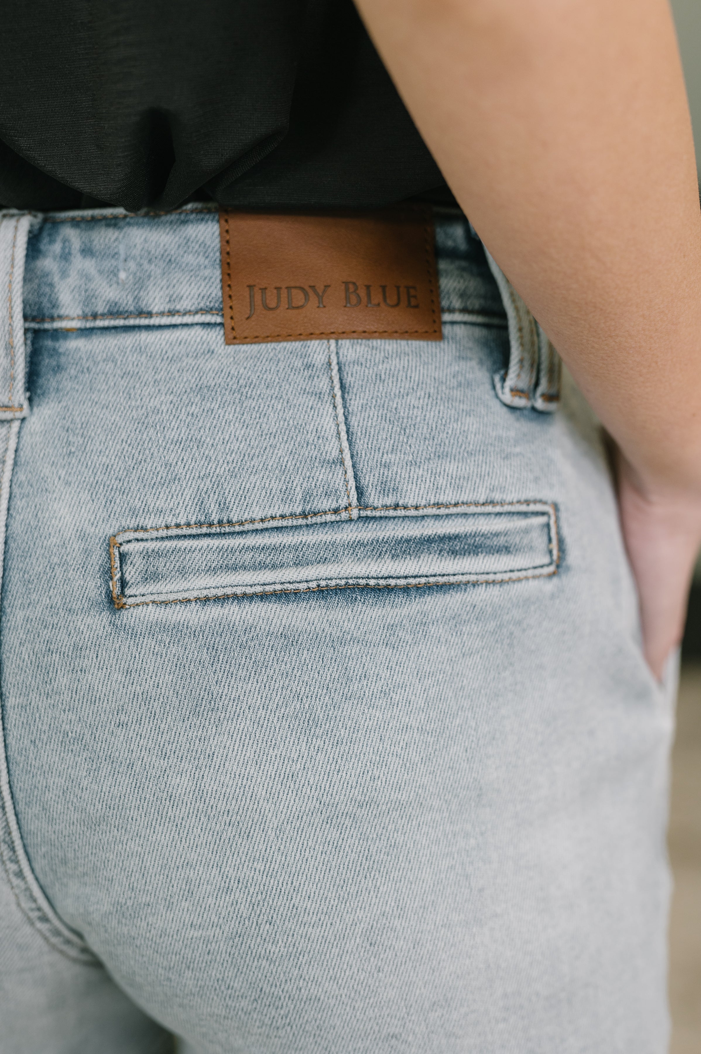 Judy Blue Scarlett High Waist Trouser Short Womens