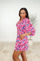 One Eleven North Seems Okay Abstract Print Romper Womens