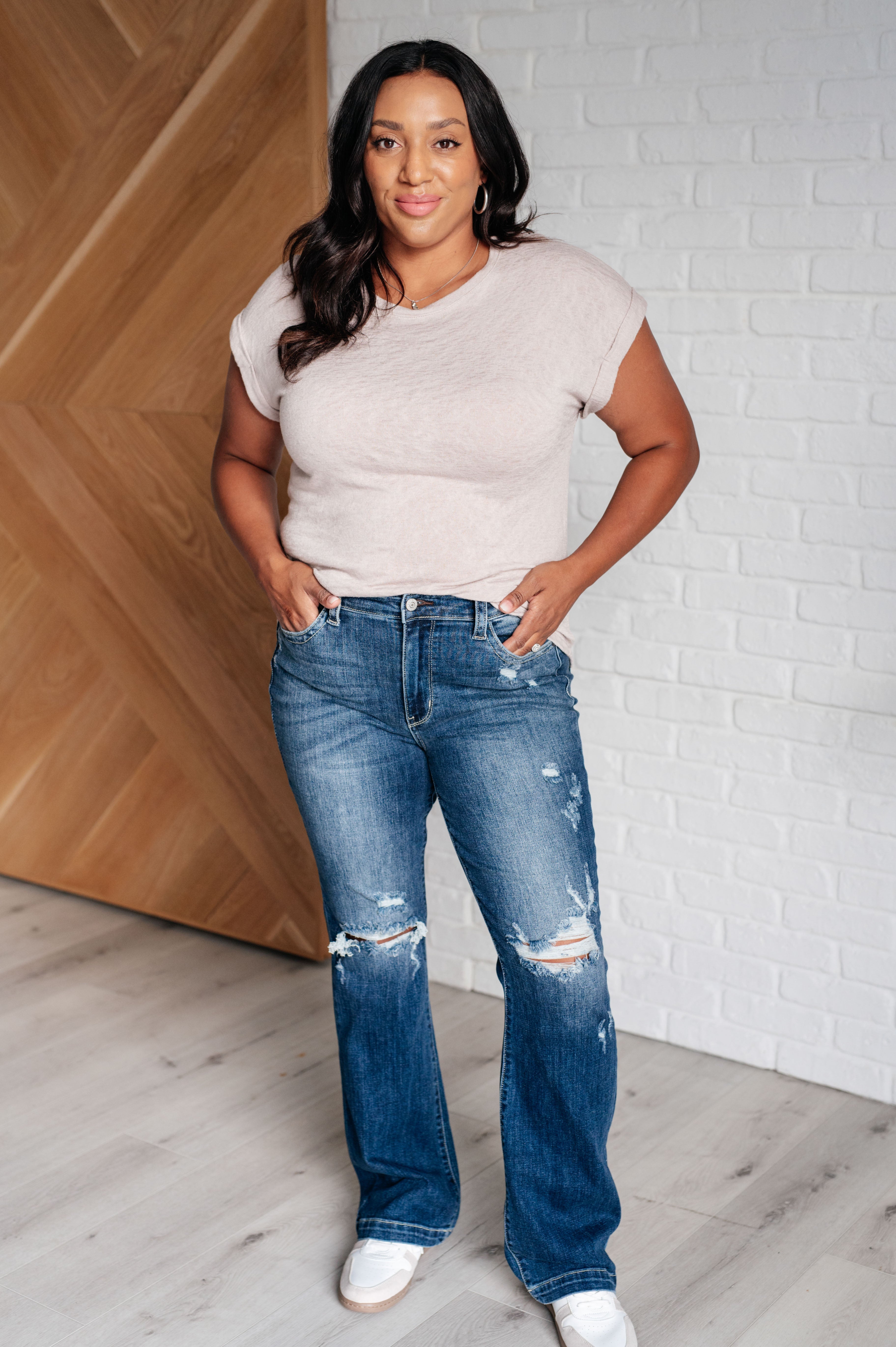 Wasabi + Mint Selfishly Mine T-Shirt in Taupe Tops