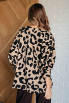 Jodifl She's Got Eyes of Gold Batwing Leopard Print Blouse Shirts & Tops