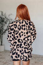 Jodifl She's Got Eyes of Gold Batwing Leopard Print Blouse Shirts & Tops