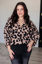 Jodifl She's Got Eyes of Gold Batwing Leopard Print Blouse Shirts & Tops