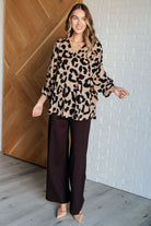 Jodifl She's Got Eyes of Gold Batwing Leopard Print Blouse Shirts & Tops