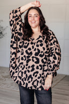 Jodifl She's Got Eyes of Gold Batwing Leopard Print Blouse Shirts & Tops