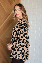 Jodifl She's Got Eyes of Gold Batwing Leopard Print Blouse Shirts & Tops