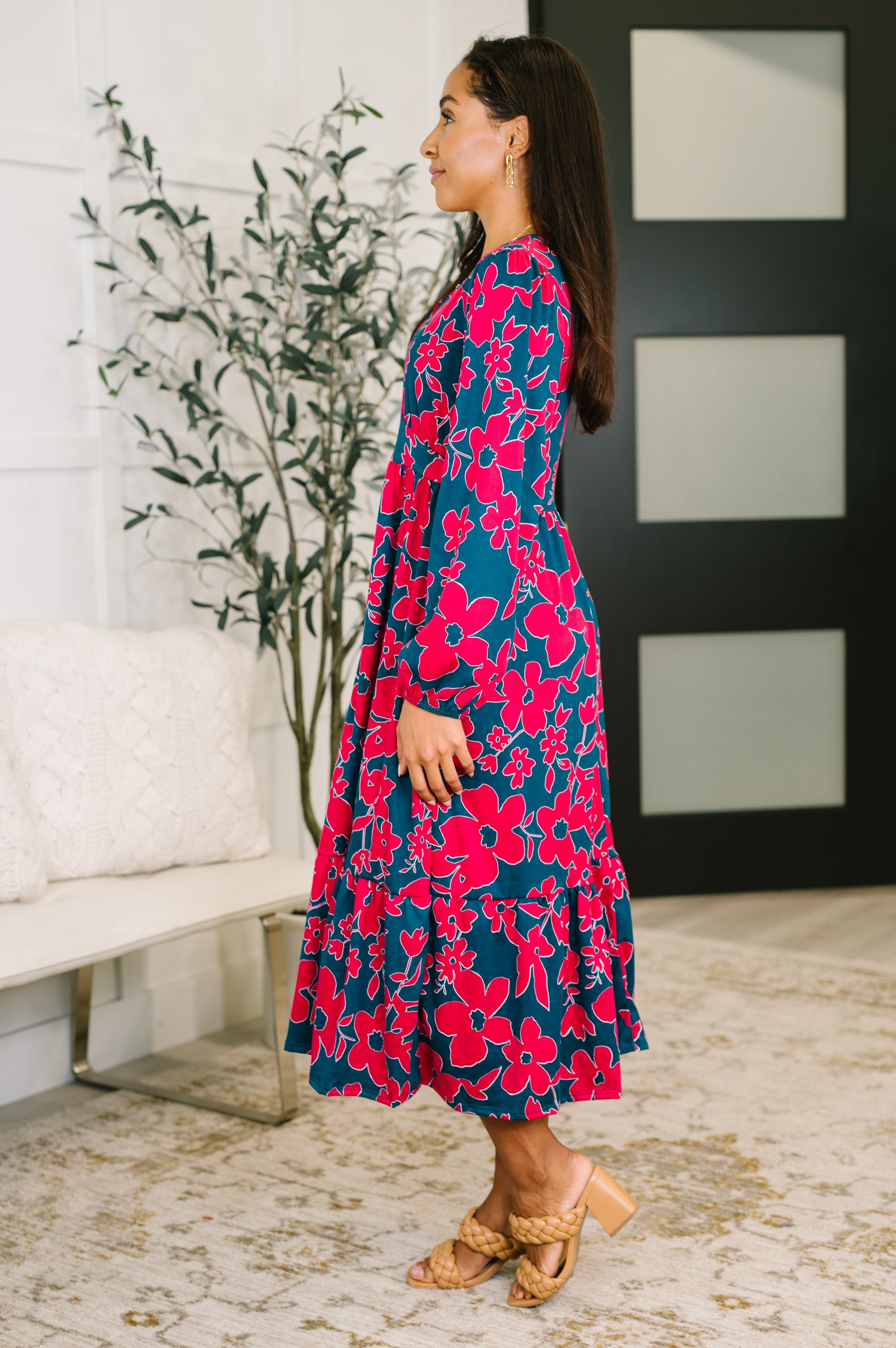 Haptics She's Just the Girl for Me V-Neck Dress Womens