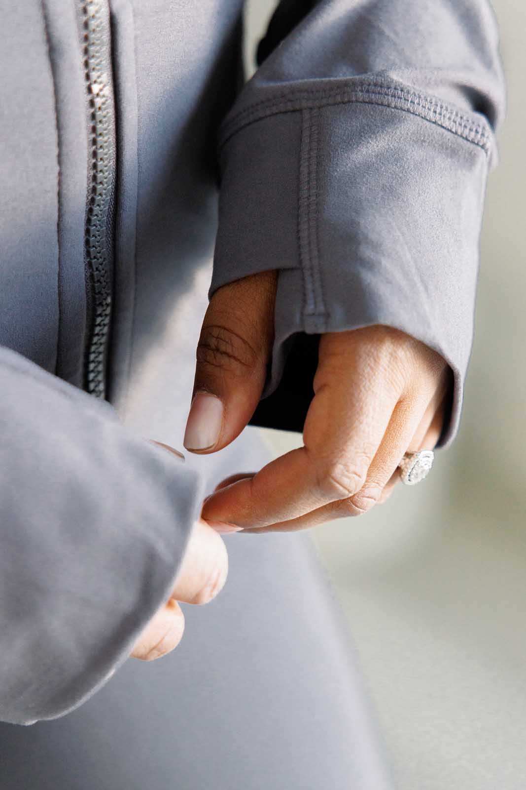 Rae Mode Staying Swift Activewear Jacket in Titanium Athleisure