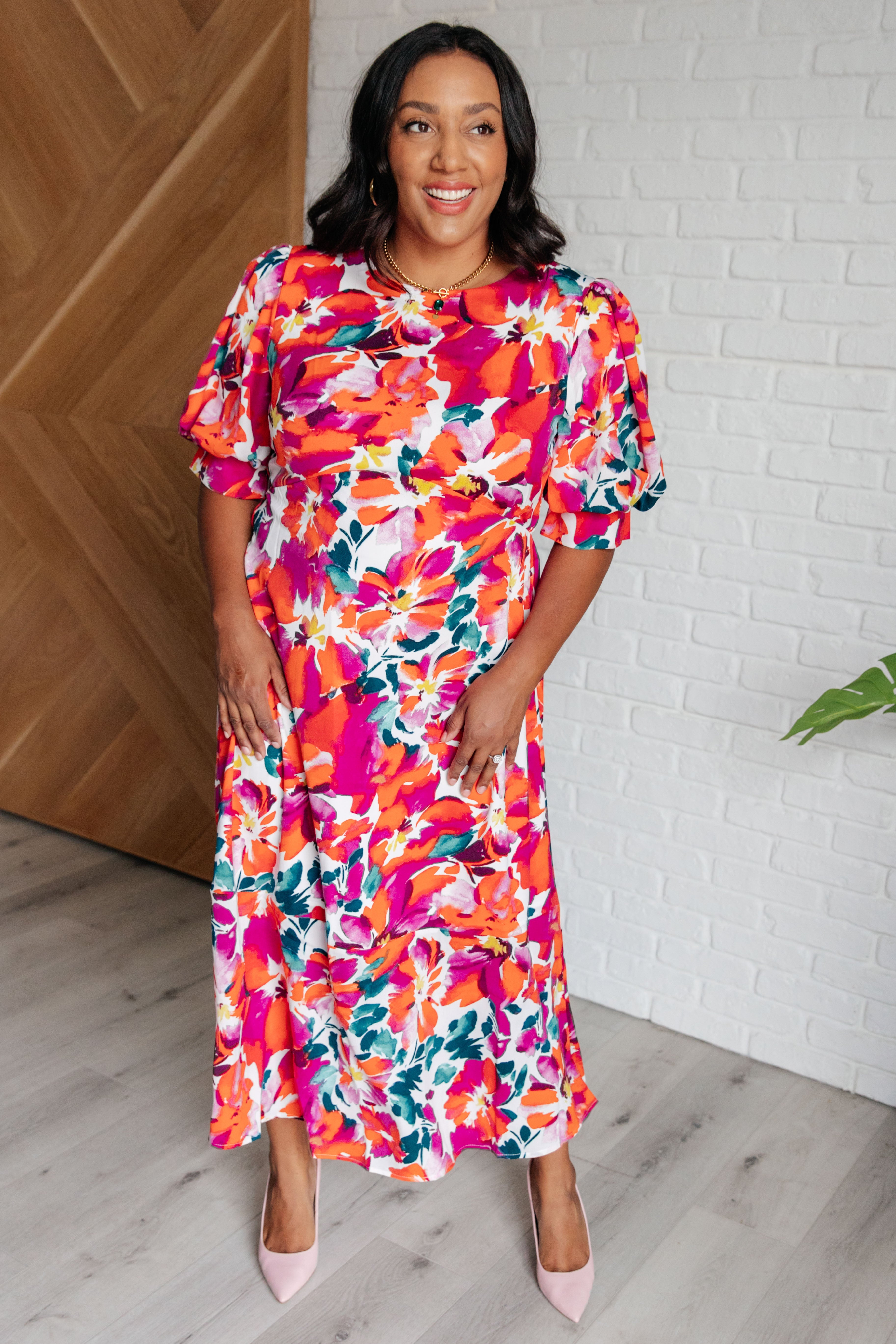 Center & Main Stroll in the Park Floral Dress Dresses